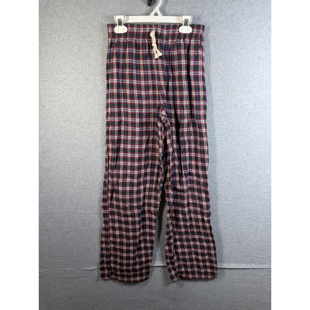 Arizona Jean Company Pajama Pants Boys 14-16 Red Plaid Flannel Drawstring